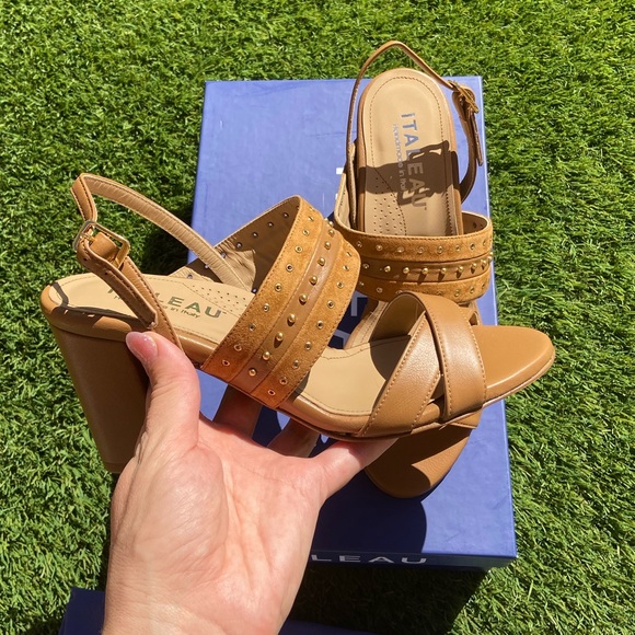 NEW Soldani Studded Slingback Sandal in the box - Picture 6 of 7